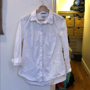 Merona white button down